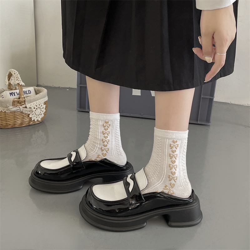 ❤Giày Lười Da Bóng Đế Dày Thời Trang Cho Nữ