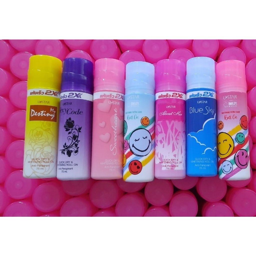 Lăn Khử Mùi 2X Thái Lan 75Ml Thơm Cực Lâu - Màu Tím