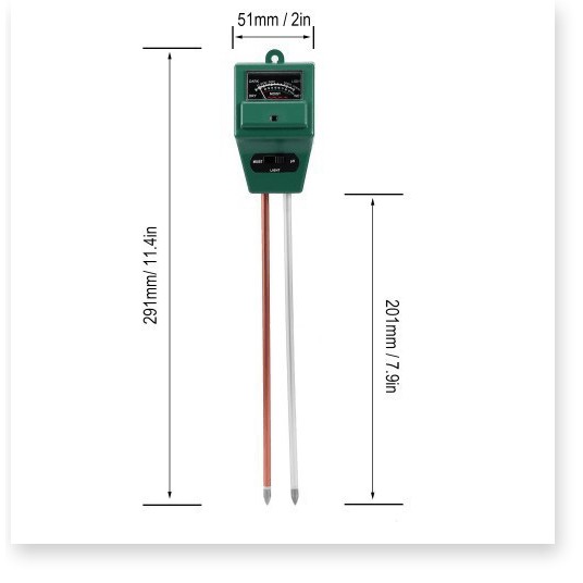 Dụng cụ đo PH, Độ ẩm, Ánh sáng 3 trong 1