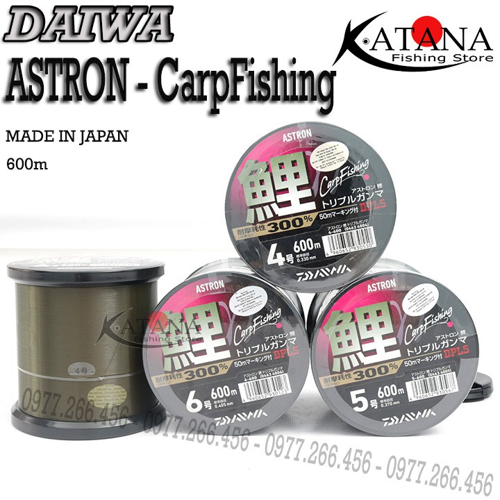 Cước Câu DAIWA ASTRON CarpFishing - Made In Japan - 600m 1 cuộn