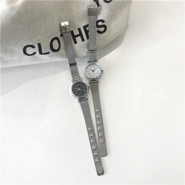 Đồng hồ thời trang nữ dây thép nhuyễn đeo tay unisex phong cách hàn quốc