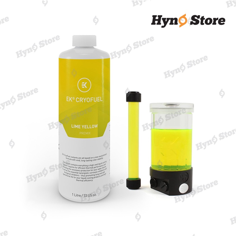 Coolant nước tản nhiệt chuyên dụng EK CryoFuel Lime Yellow Premix 1000mL màu vàng trong - Hyno Store