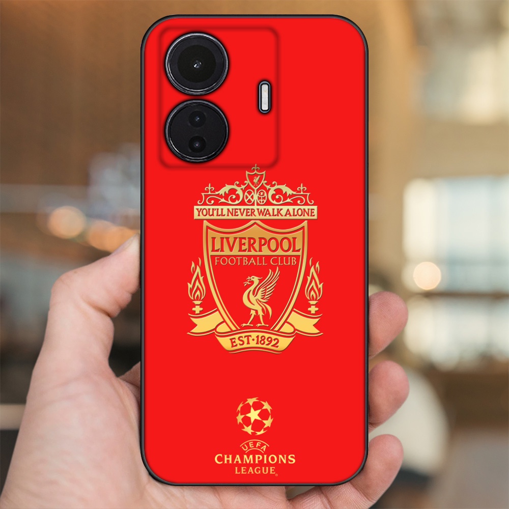Ốp lưng Vivo S15e viền đen in hình Liverpool FC