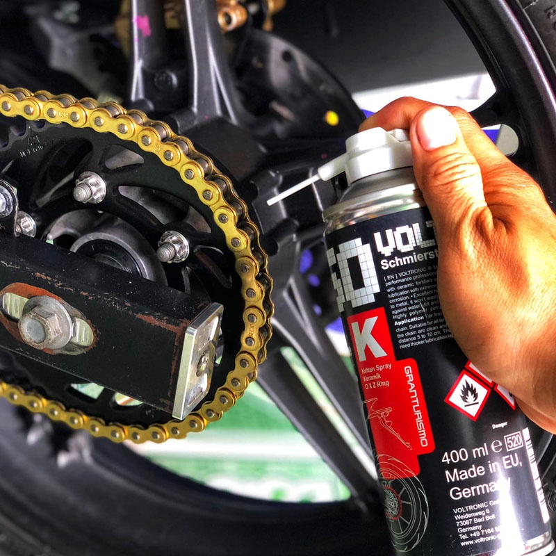 Xịt  Dưỡng Sên Voltronic M50 K Ceramic và IX50 Chain Lube 400ML - Made in Germany . DoChoiXeMay
