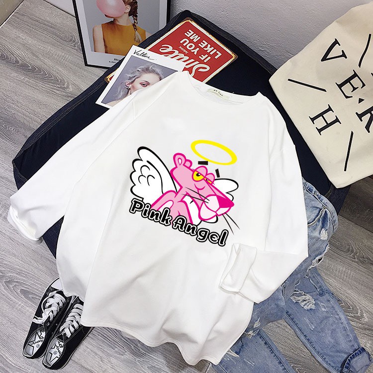 [Hot Hot] Áo thun nữ dài tay in hình hoạt hình kute dễ thương