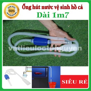 ống hút nước vệ sinh hồ cá bằng tay cơ học