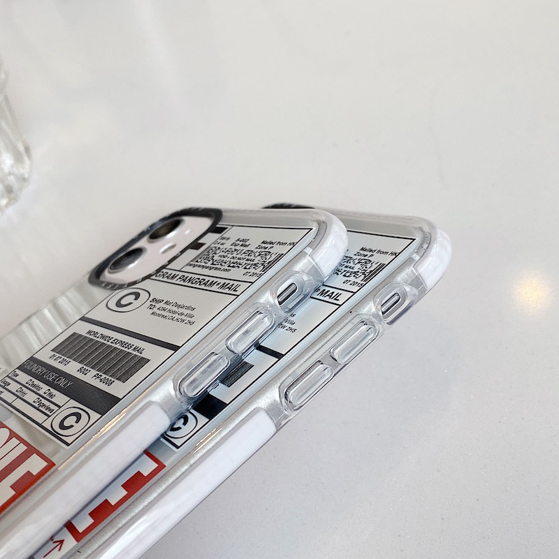 Casetify Ốp Điện Thoại Mềm Trong Suốt In Hình Waybill Cho iPhone 15 14 13 12 11 Pro Max Mini X XS XR 7 8 Plus