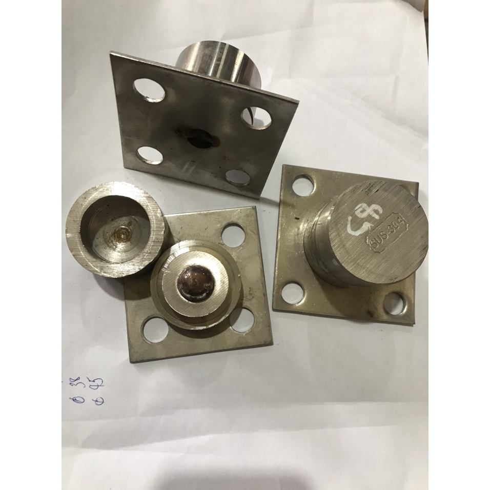 Bản Lề Cối Xoay Phi 42 Có Đế Bi- Trụ Xoay Inox 304