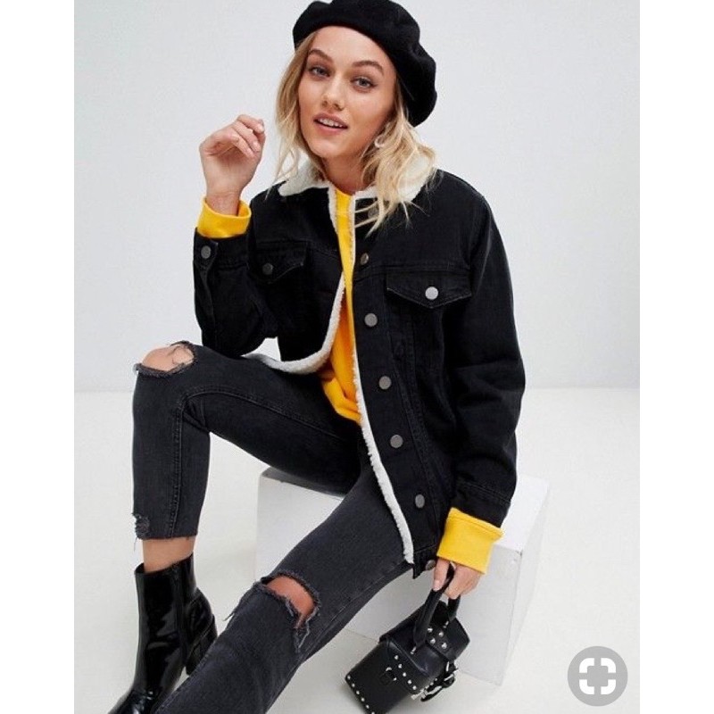 ÁO KHOÁC DENIM BÒ STRADIVARIUS