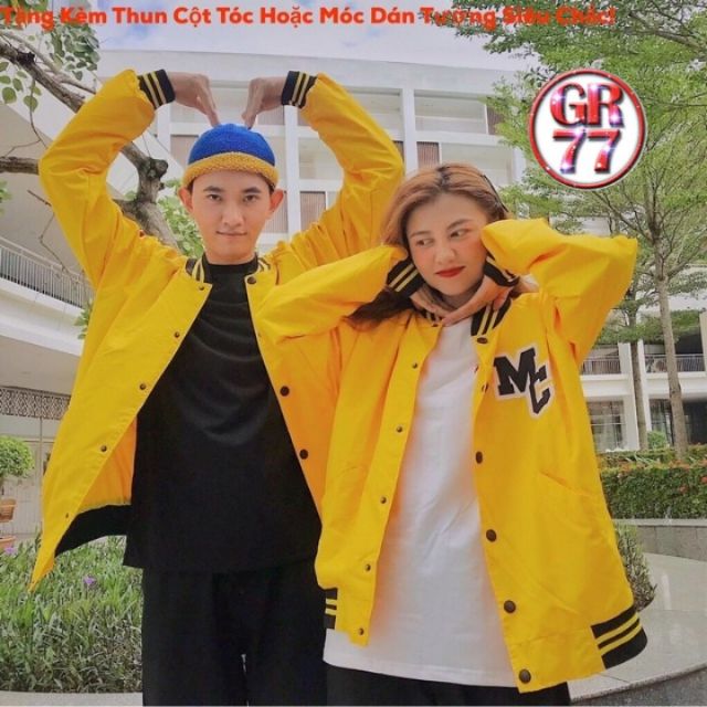 FREESHIP 50K - Áo Khoác Dù BOMBER Nam Nữ MARCUS Vàng Cực Xịn | BigBuy360 - bigbuy360.vn