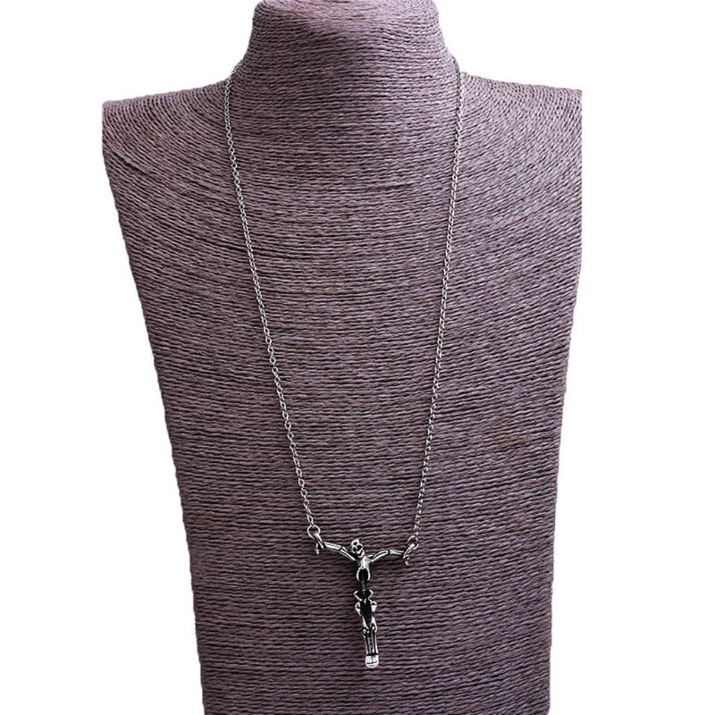 Dây Chuyền Mặt Hình Bộ Xương Phong Cách Gothic Thời Trang Cho Nam Nữ