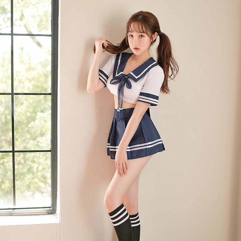 Bộ Học Sinh Nữ Cosplay Sexy Nhật Bản Freesie BigSize - TT001 Dáng ngắn dáng dài - Ivyshop
