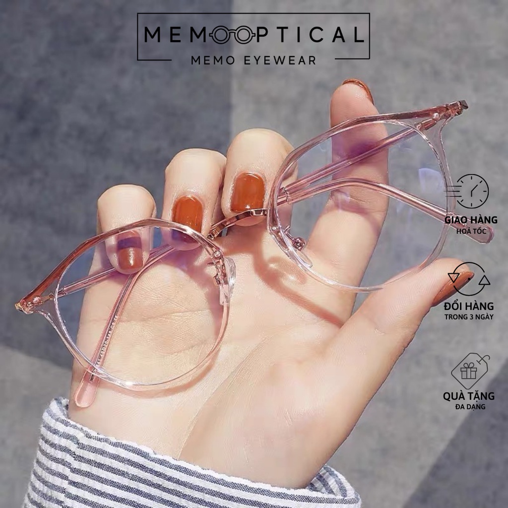 Gọng kính cận nam nữ cao cấp Memo Optical phong cách Hàn Quốc dáng mắt mèo S224