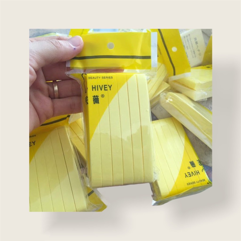 Gói bông mút rửa mặt CHIVEY mềm mịn - Cây Mút Nở Lau và Rửa Mặt