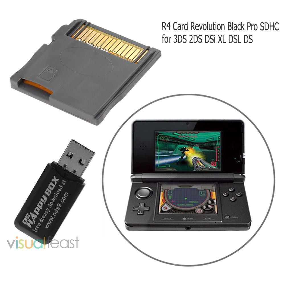 [sthouse]2pcs R4 Revolution Black Pro SDHC for 3DS 2DS DSi XL DSL DS+Card Readers-247073