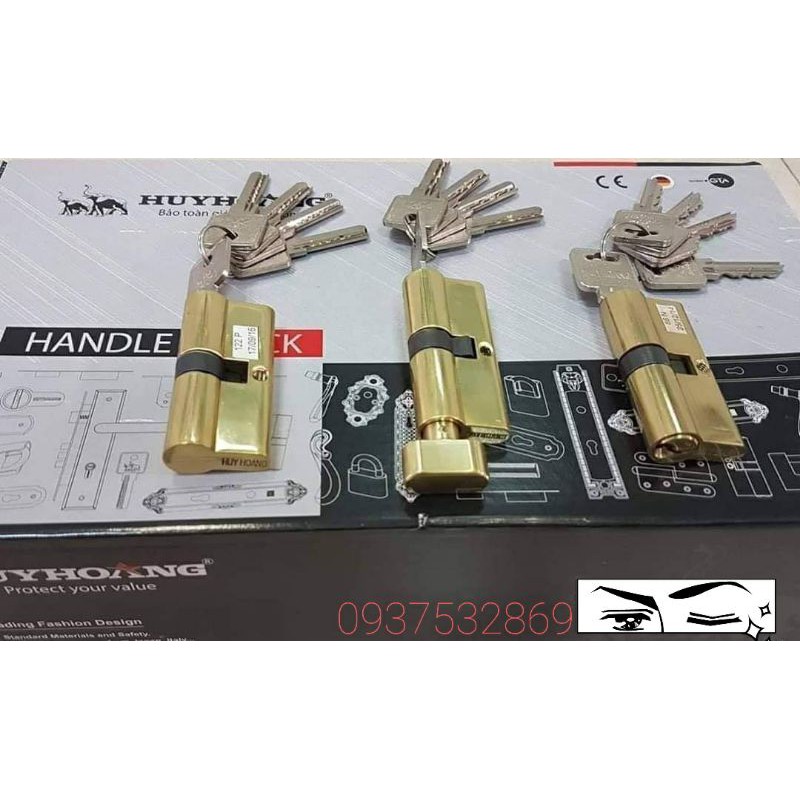 Ruột khóa Kinlong Huy Hoàng đồng thau chính hãng