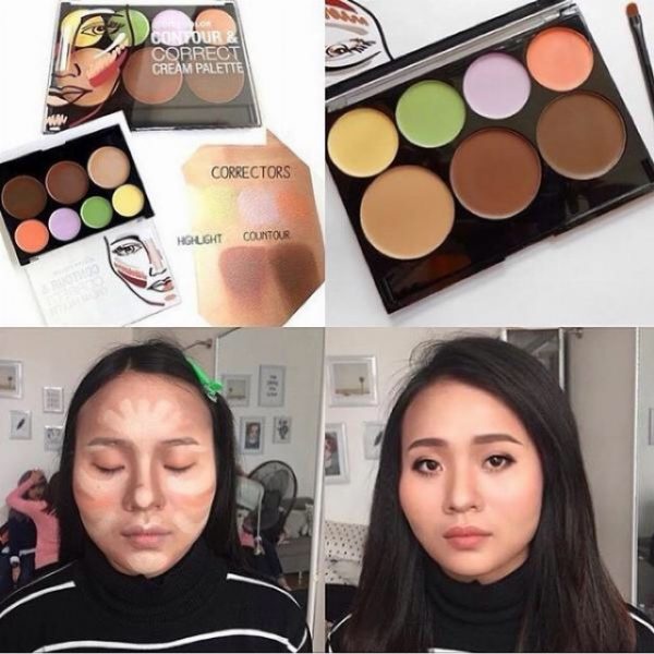 TẠO KHỐI &amp; CHE KHUYẾT ĐIỂM CITY COLOR  7 Ô CONTOUR &amp; CORRECT