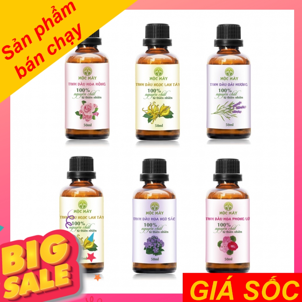 Tinh dầu thiên nhiên hương Hoa 10ml  - Có kiểm định bộ Y Tế - Chất lượng và mùi hương vượt trội