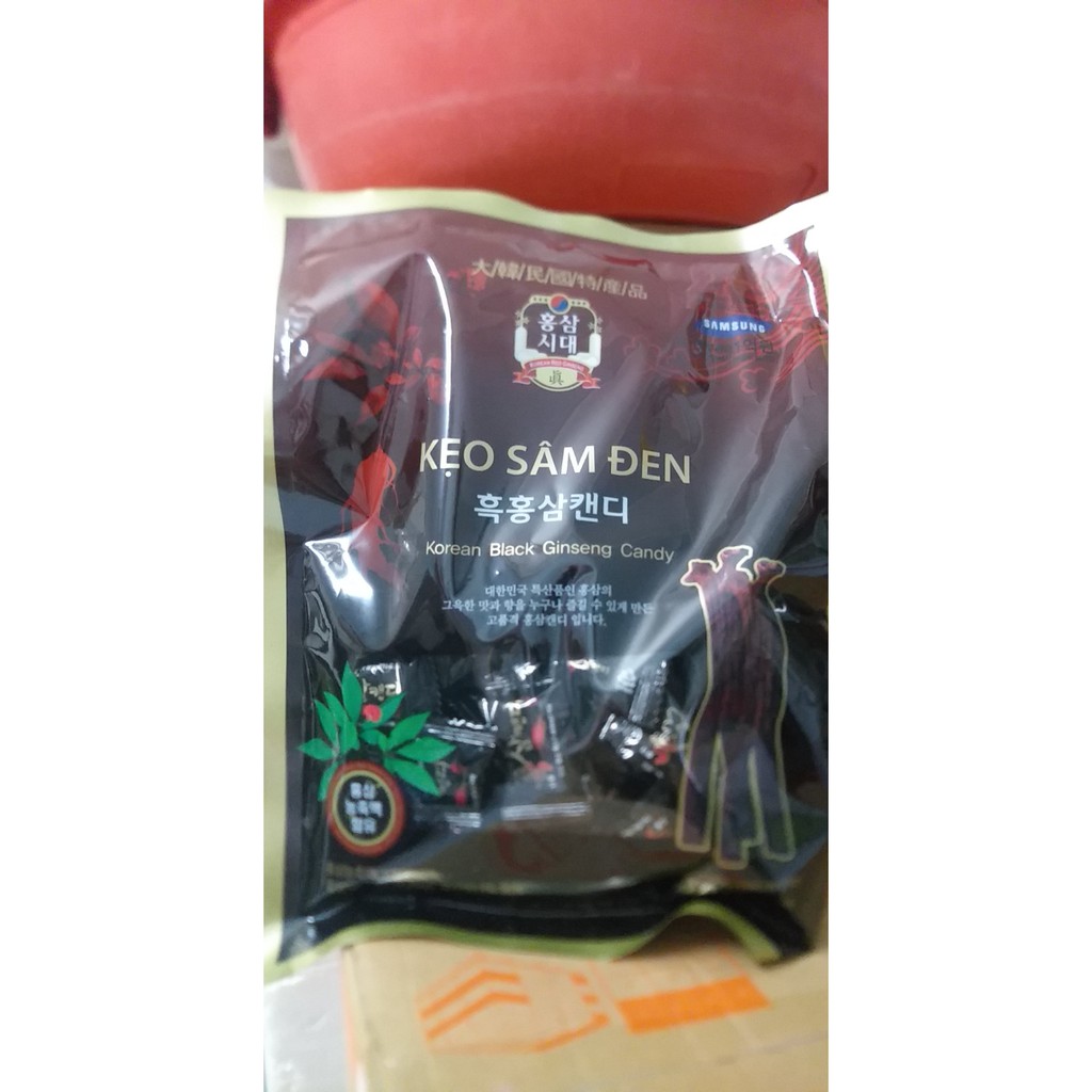 ( date 02/2022) Kẹo Sâm Đen Hàn Quốc gói 300g