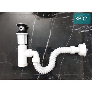 Xi phông thoát nước,xi phông chậu rửa mặt ngăn mùi đầu inox