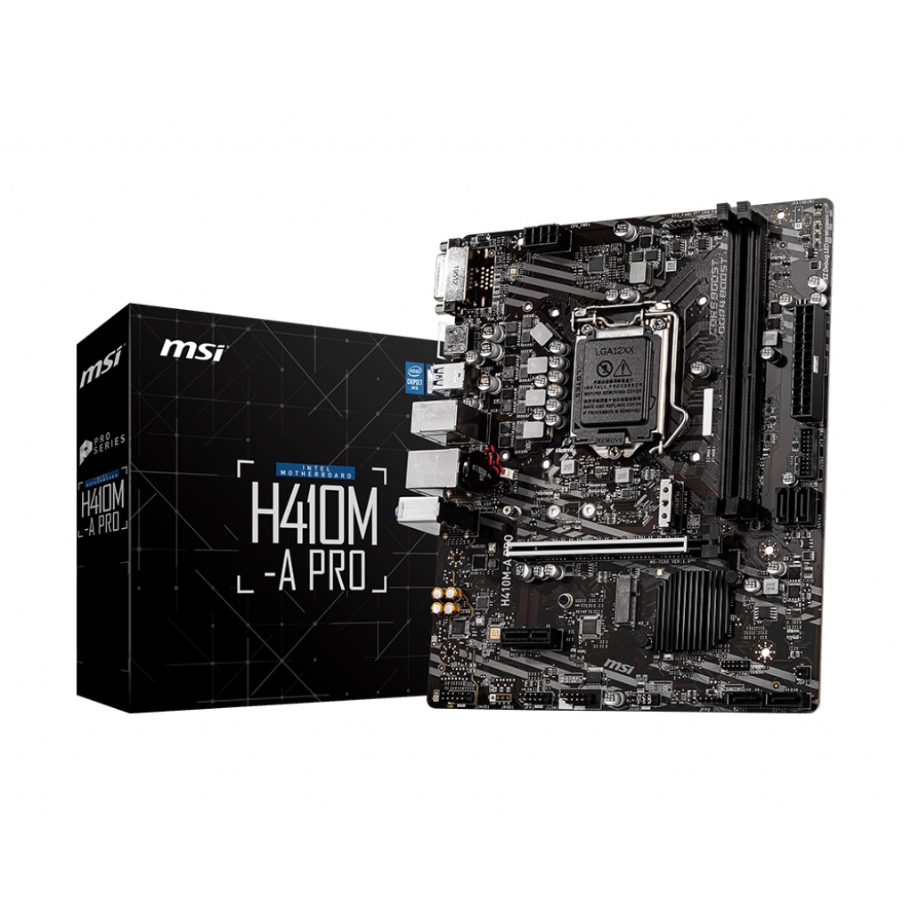 Chặn main MSI H410M-A PRO H410M A PRO dùng nắp sau thùng máy