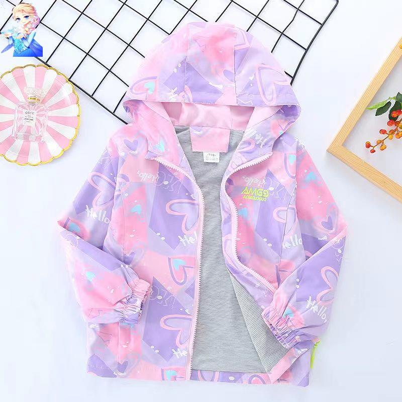 Áo Khoác Mỏng Thời Trang Xuân Thu Phong Cách Phương Tây Cho Bé Gái 2021