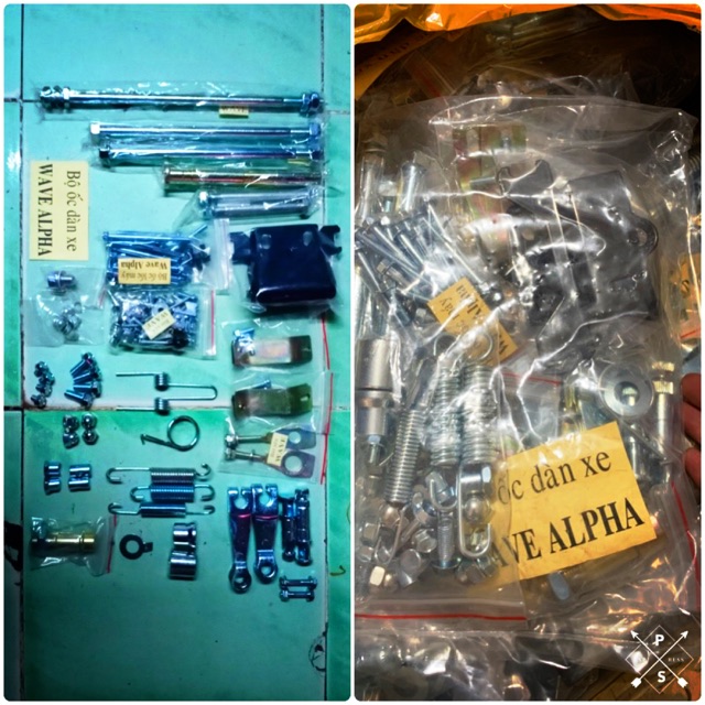 [Mã 11LSSALE giảm 100% đơn 50k] Bộ Ốc WAVE ALPHA CỰC ĐẸP FULL 98% Xi Mạ Nhật Bản