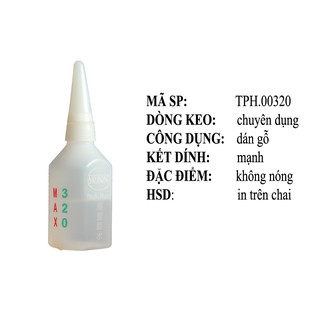 KEO DÁN GỖ MAX320 - HỘP 25 CHAI