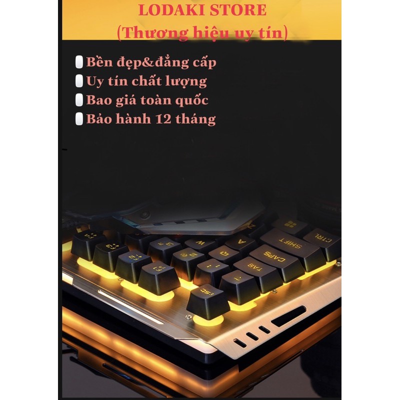 Bộ bàn phím cơ+Chuột Gaming có dây tích hợp chuyên dụng có đèn ned nền