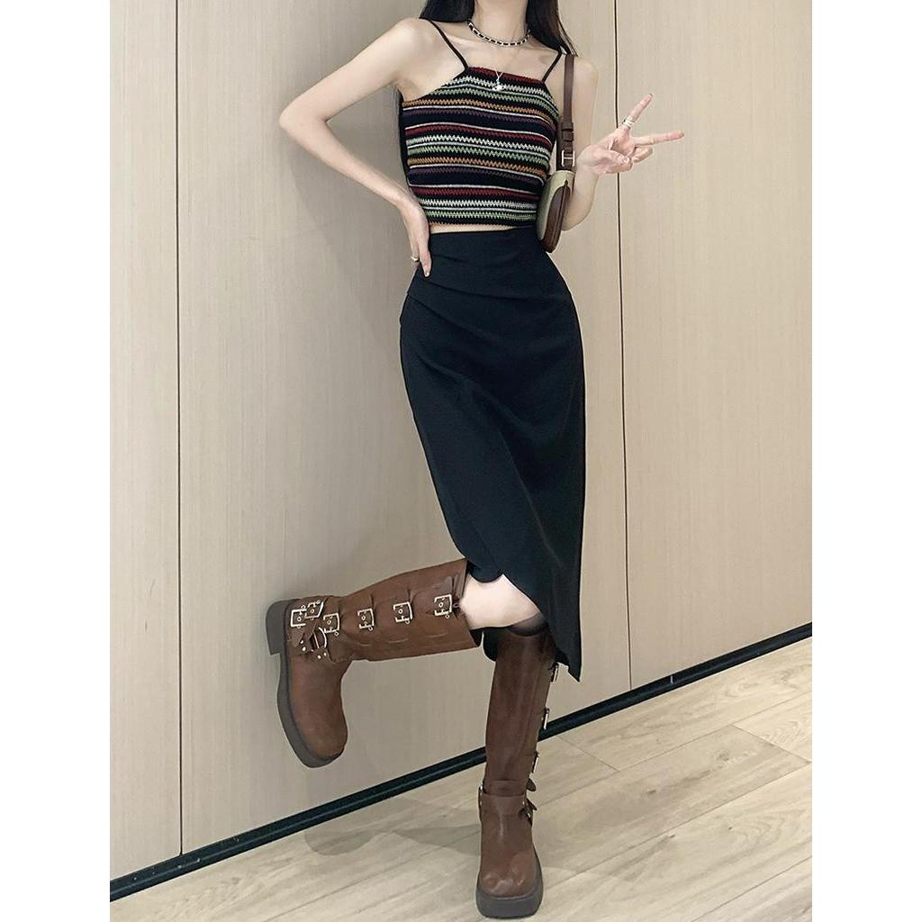 Chân Váy Chữ A Lưng Cao Xẻ Tà Phong Cách Thời Trang Mới Mùa Hè 62637