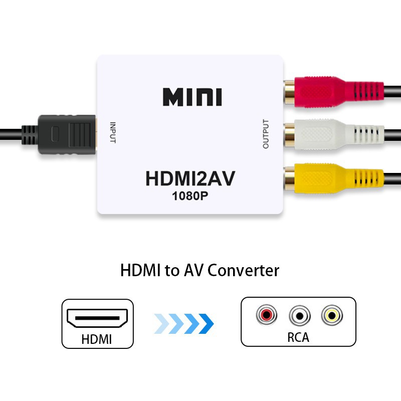 Bộ Chuyển Đổi Hdmi Sang Rca 1080p Hdmi 3rca Cvbs Chuyên Dụng | BigBuy360 - bigbuy360.vn