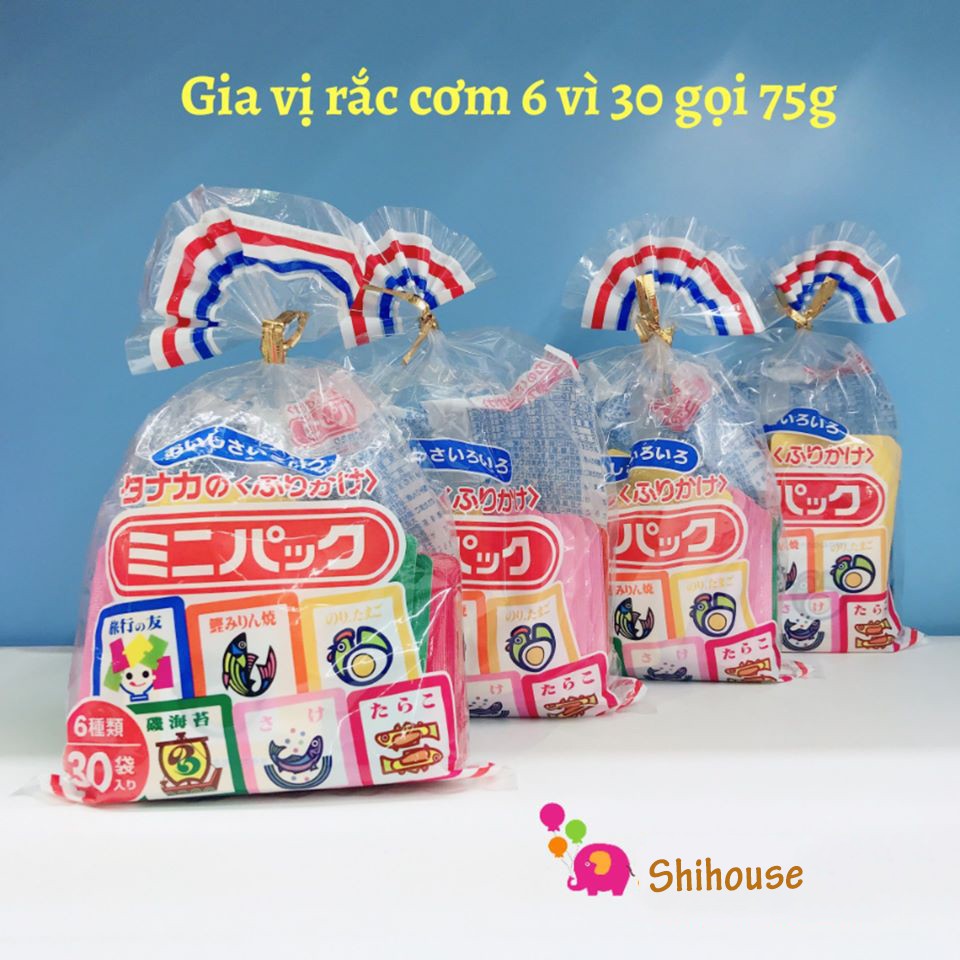 [THANH LÝ] [CHÍNH HÃNG] Gia vị rắc cơm Furikake 30 gói Nhật date 29/1/2021