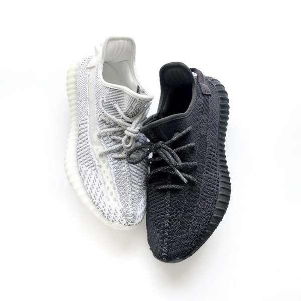 Yezi Giày dừa Yeezy, nam 350v2 chính hãng, sonant đen, sao đầy đủ, giày thể thao, nữ