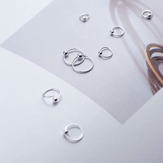 Bông tai bi trơn cho mẹ và bé, Chất liệu bạc ta siêu đẹp, Khuyên tai trơn cho bé gái Minh Hằng Jewelry