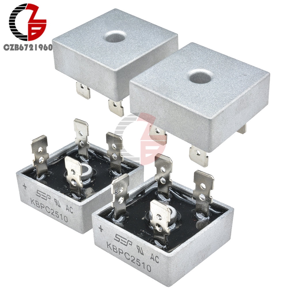 5Pcs KBPC1010 KBPC1510 KBPC2510 KBPC3510 KBPC3510W KBPC5010 Power Diode Bridge Rectifier 15A 25A 35A 50A 1000V KBPC Commutator | BigBuy360 - bigbuy360.vn