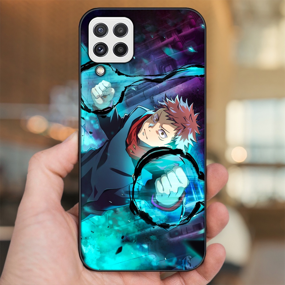 Ốp lưng Samsung A22 4G, A22 5G viền đen in hình Yuji Jujutsu Kaisen
