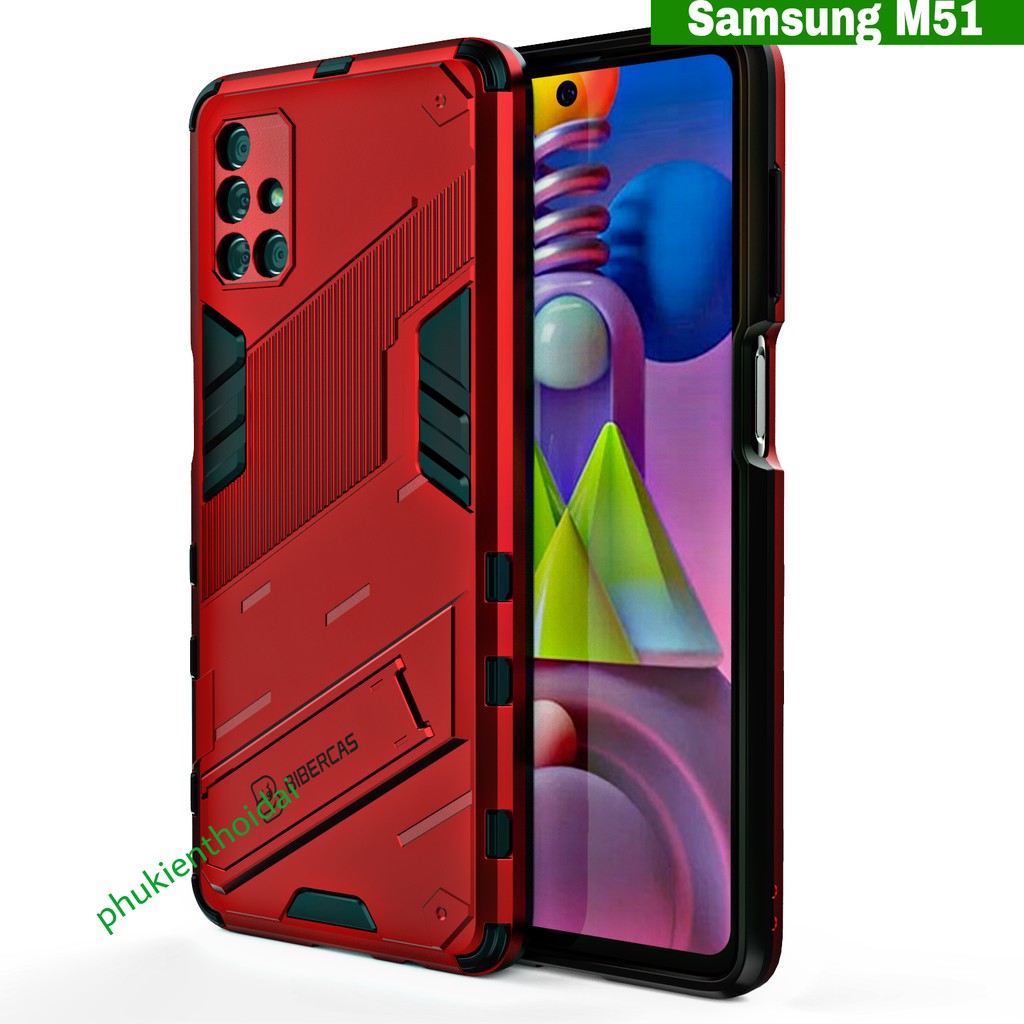 ỐP LƯNG SAMSUNG M51 IRON MAN VER 2 CHỐNG SỐC GIÁ ĐỠ THỜI TRANG CAO CẤP