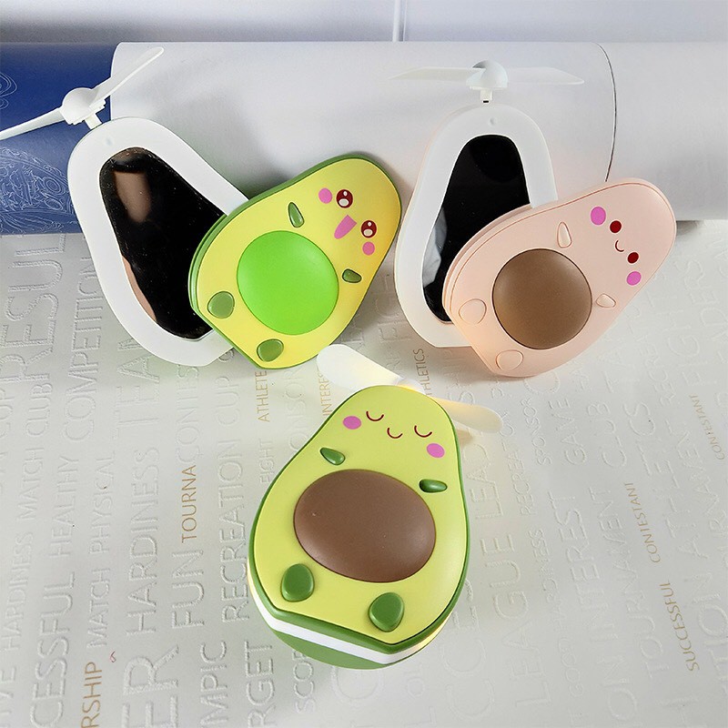 quạt mini tích điện sạc usb pilu hình quả bơ 5v quạt mini tích điện bằng nhựa | BigBuy360 - bigbuy360.vn