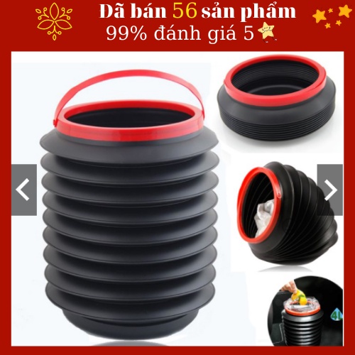 Thùng rác gấp gọn mini để rác co giãn trên ô tô, thùng rác tiện lơi