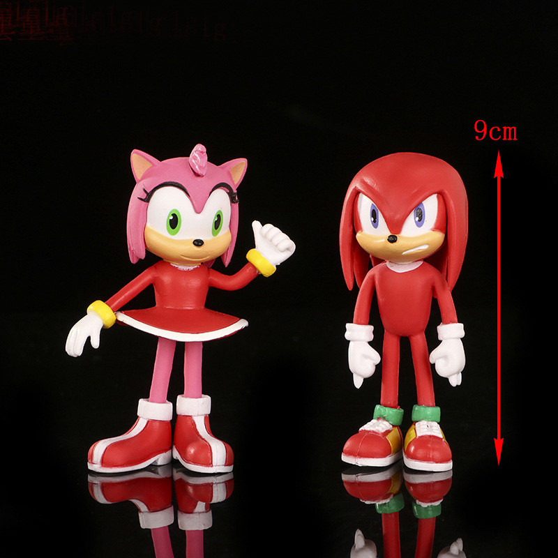 Bộ 4/6 Mô Hình Sonic the Hedgehog 10cm Trang Trí Bánh Kem