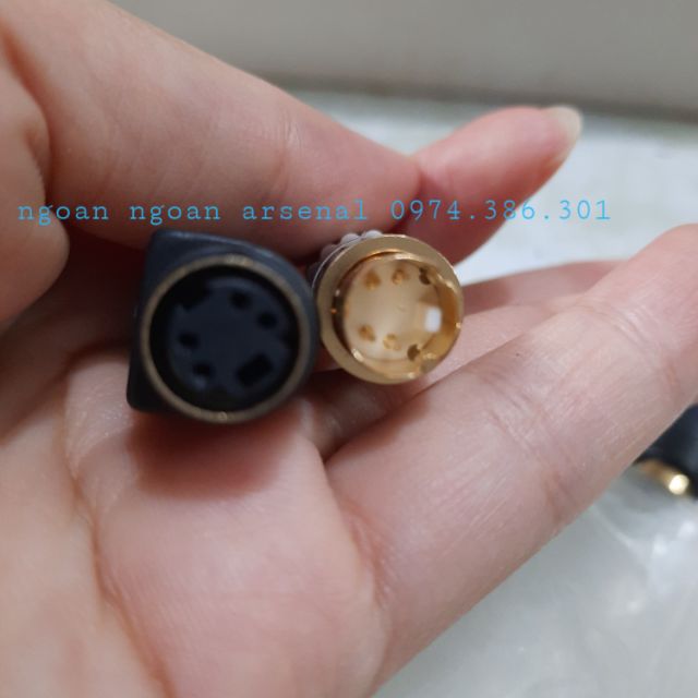 Jack rắc nối chuẩn S 4 chân loại tốt. Báo giá 1 cái