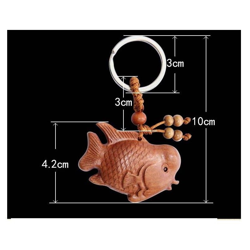 Móc khóa 3D cá La Hán mang lại Thịnh Vượng và May Mắn MK17