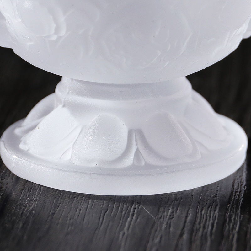 ✷┅❉Phật giáo Phẩm Thủy Liuli hoa sen cao tám kiết tường bảy lễ cúng dường chén nước thánh bình đựng đèn bơ tám bát cấp nước màu trắng