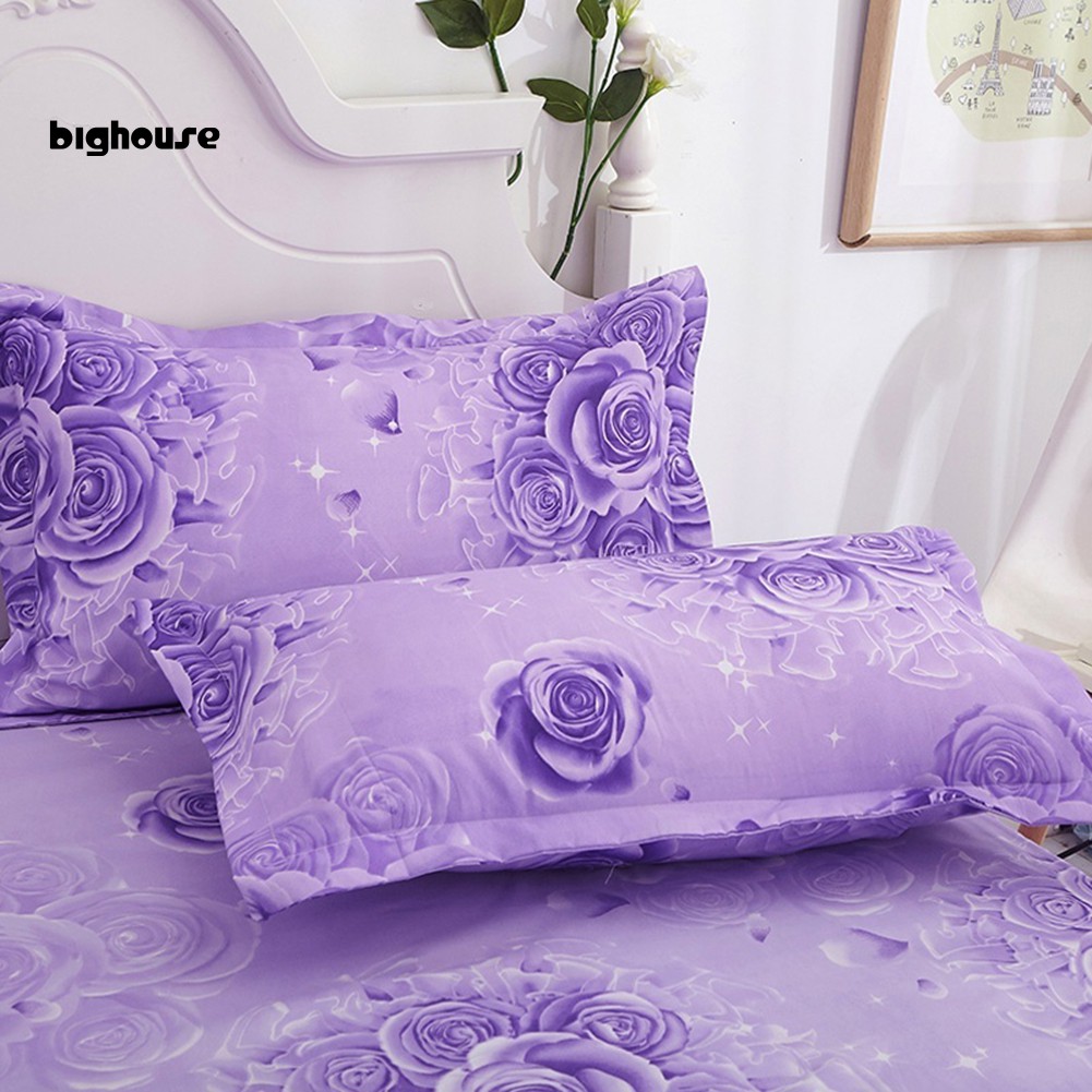 Tấm Trải Giường Họa Tiết Hoa Bằng Polyester