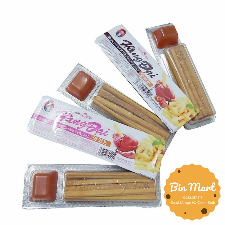 Snack khoai tây chiên cọng chấm tương Hằng Đại mẫu mới 26gram