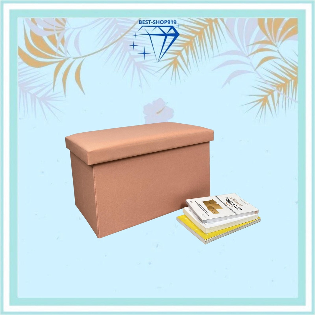 Hộp Vải Đựng Quần Áo Gấp Gọn Kiêm Ghế Ngồi Khung Gỗ Cao Cấp Có Nắp Đậy Chất Liệu Vải oxford 600D Cao Cấp