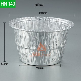 Set 10 HỘP NHÔM, KHAY GIẤY BẠC đựng thực phẩm có nắp đa dạng kích cỡ Dalaco.decor