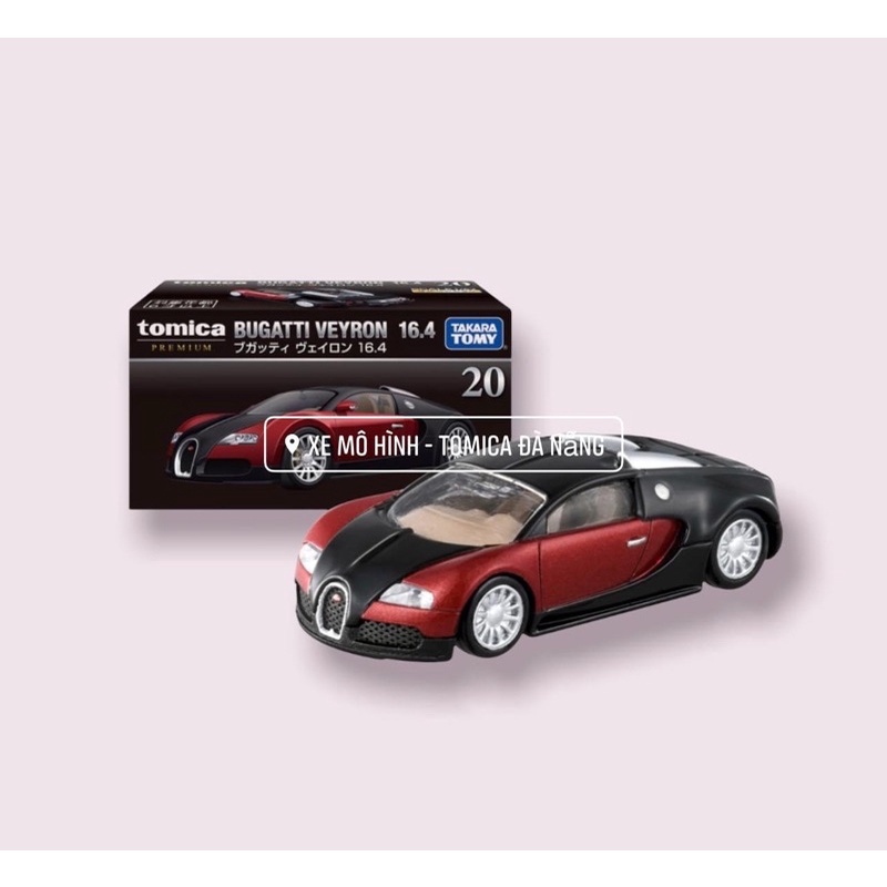 xe mô hình tomica premium bugatti veyron 164 màu đỏ phát hành tháng 10-2021