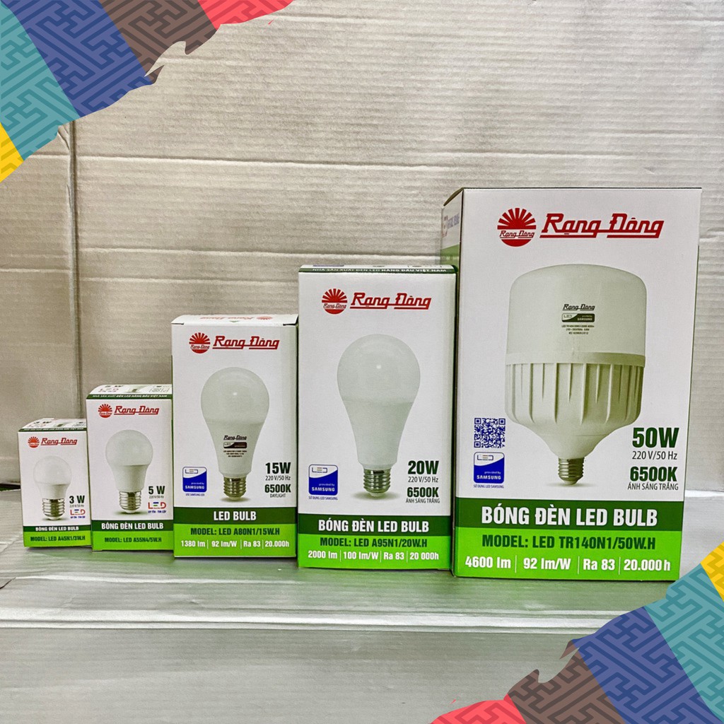 Bóng đèn Led Rạng Đông 3w, 5w, 7w ,9w, 12w