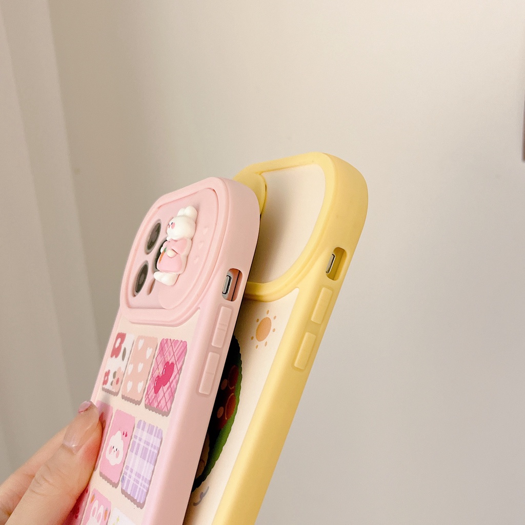 Ốp Điện Thoại Mềm Họa Tiết Thỏ Đáng Yêu Cho Iphone 12 pro max 11 pro max xs max xr x 13proamx plus